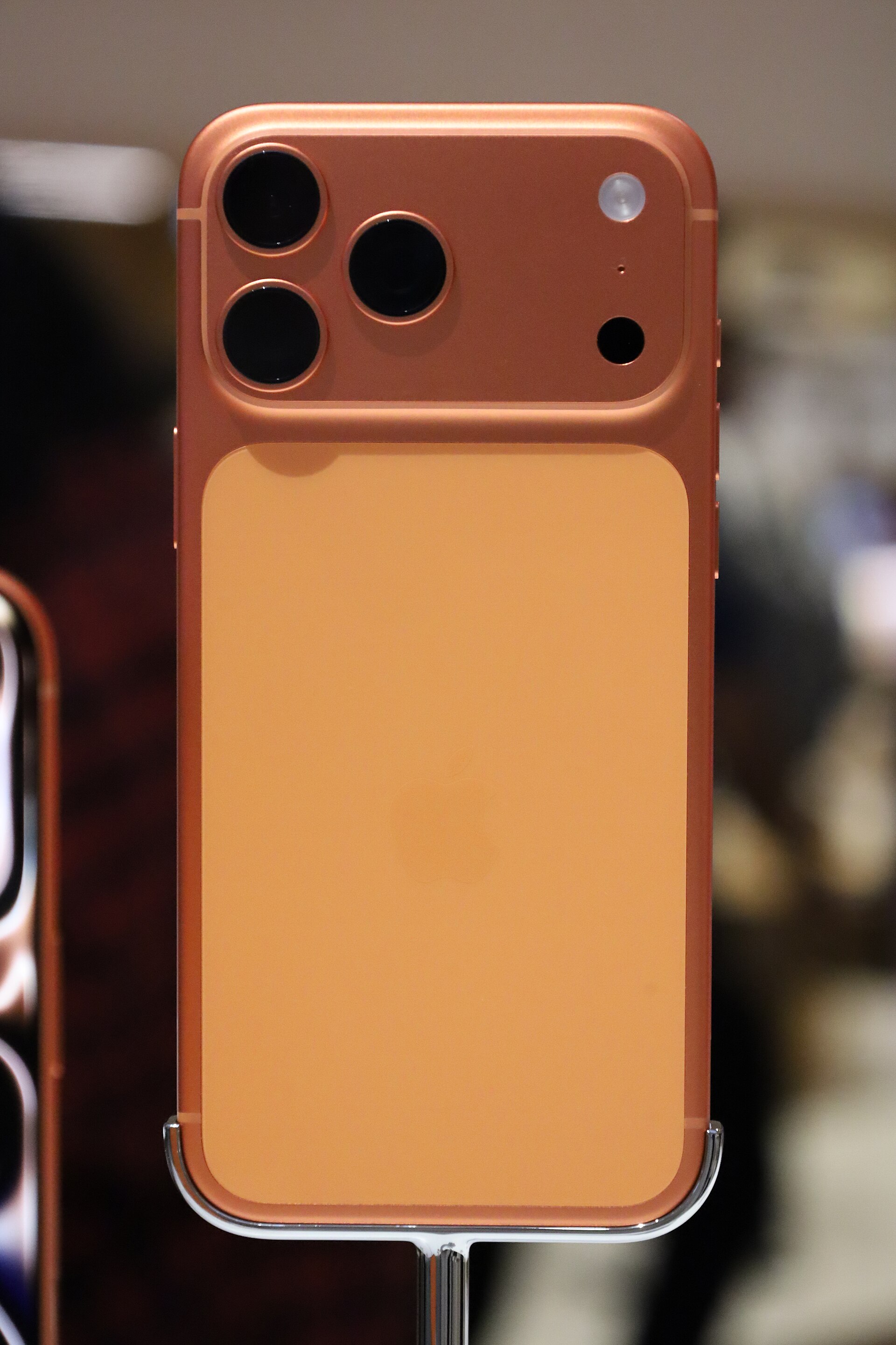 iPhone 17 Pro Max in Cosmic Orange